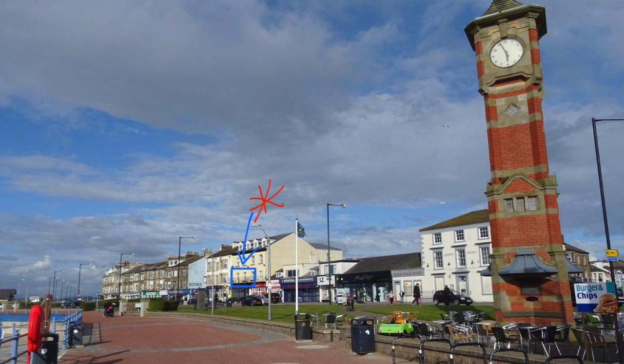 The Croston Balcony Apartment- Located On The Central Promenade, Beach Front And Sea Views Morecambe Exterior photo